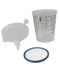 ***RPS CUP, 0.6L, STD LID, 125M FLAT SIEVE, 60 PK